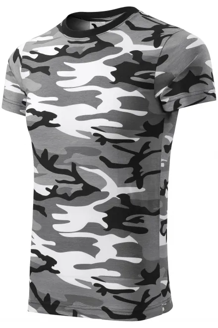 Camouflage T-shirt, camouflage grijs