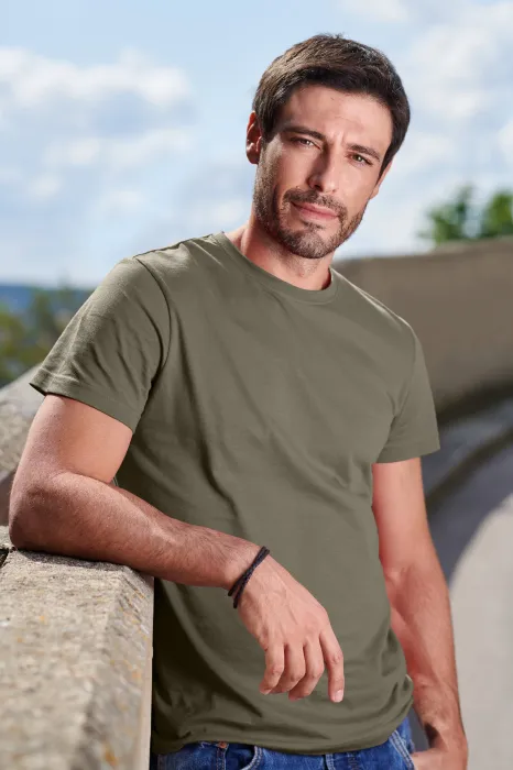 Eenvoudig T-shirt voor heren, army