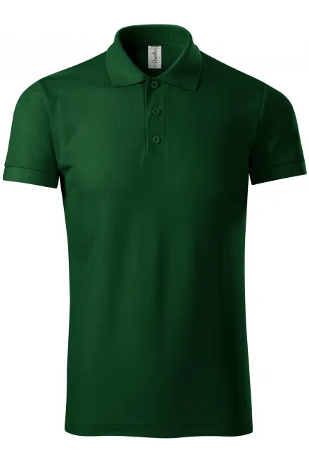 Comfortabel herenpoloshirt - fles groen, S