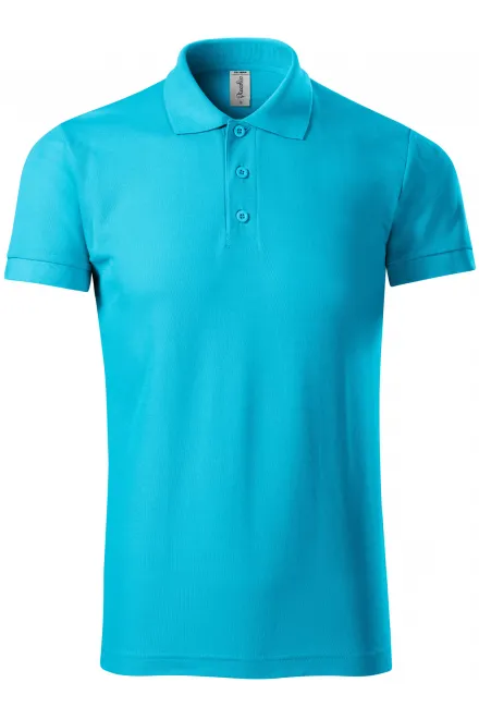 Comfortabel herenpoloshirt - turkoois, S