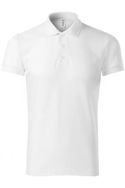 Comfortabel herenpoloshirt - witte, S