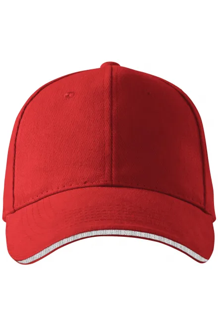 Contrasterende pet - rood, verstelbaar