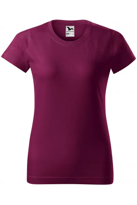 Dames eenvoudig T-shirt - fuchsia, XS