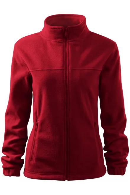 Dames fleecejack - marlboro rood, XL