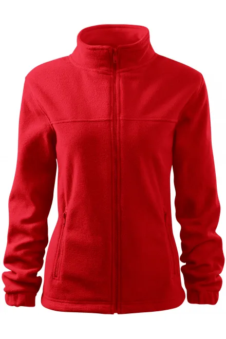 Dames fleecejack - rood, XL
