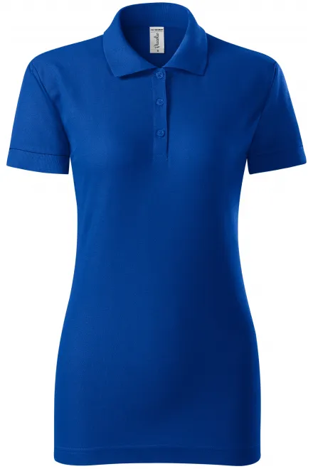 Dames nauwsluitend poloshirt - koningsblauw, S
