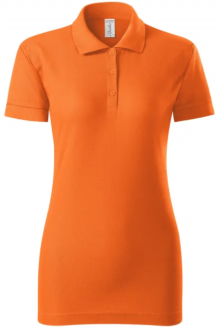 Dames nauwsluitend poloshirt - oranje, S