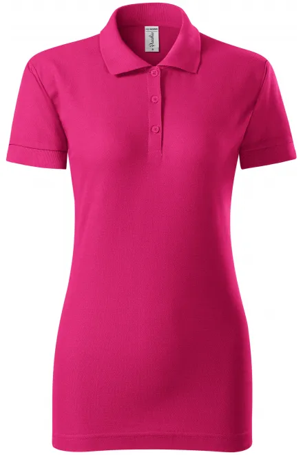 Dames nauwsluitend poloshirt - purper, S