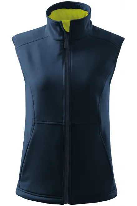 Dames nauwsluitend vest - donkerblauw, S