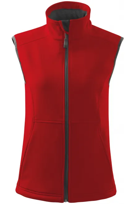 Dames nauwsluitend vest - rood, S