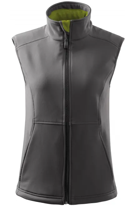 Dames nauwsluitend vest - staal grijs, S