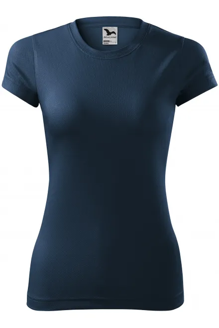 Dames sport T-shirt - donkerblauw, M