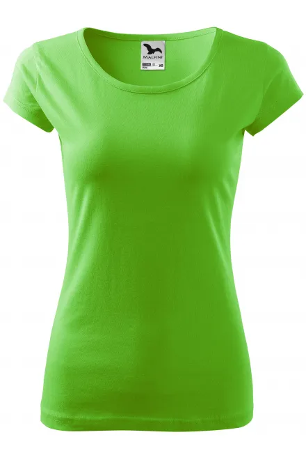 Dames T-shirt met zeer korte mouwen - appel groen, XS