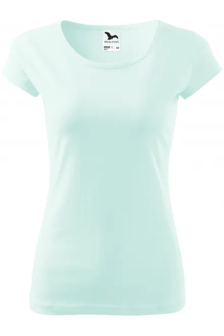 Dames T-shirt met zeer korte mouwen - ijsgroen, XS