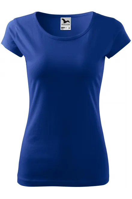 Dames T-shirt met zeer korte mouwen - koningsblauw, XS