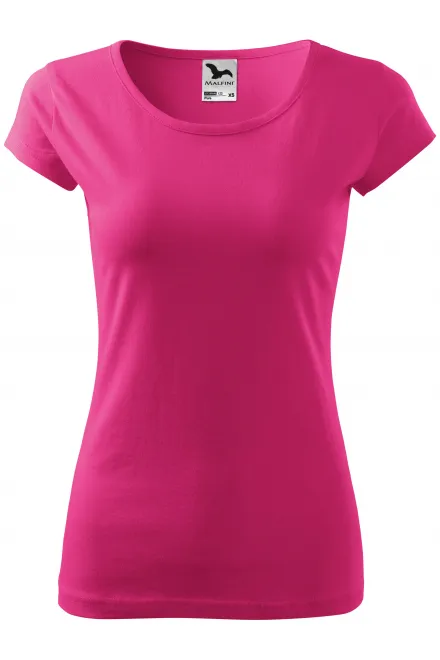 Dames T-shirt met zeer korte mouwen - purper, XS
