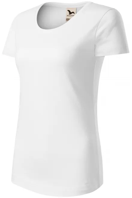 Dames T-shirt van biologisch katoen, witte