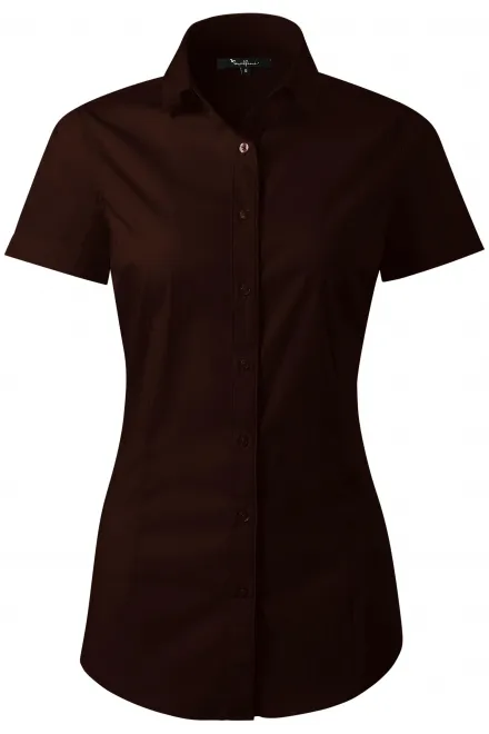 Damesblouse Slim fit - koffie, M