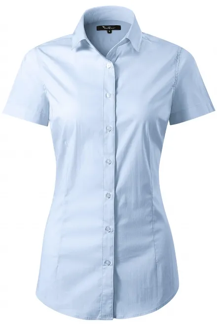 Damesblouse Slim fit - lichtblauw, M