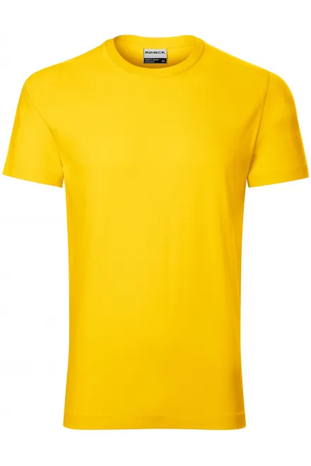 Duurzaam heren-T-shirt - geel, XL