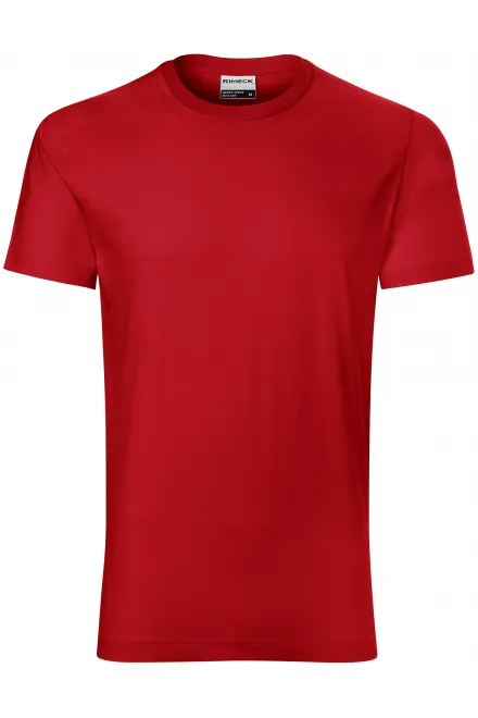 Duurzaam heren-T-shirt - rood, XL