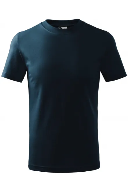 Eenvoudig kinder T-shirt - donkerblauw, 110 cm / 4jaar