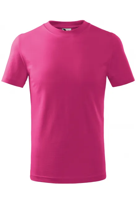 Eenvoudig kinder T-shirt - framboos, 110 cm / 4jaar