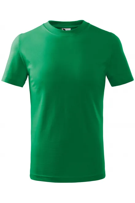 Eenvoudig kinder T-shirt - gras groen, 110 cm / 4jaar