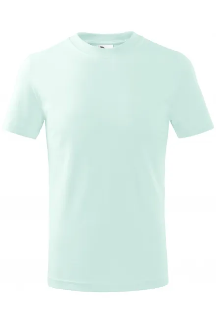 Eenvoudig kinder T-shirt - ijsgroen, 110 cm / 4jaar