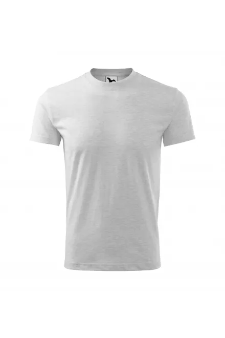 Eenvoudig kinder T-shirt - lichtgrijs marmer, 110 cm / 4jaar