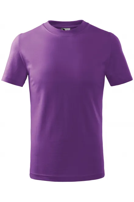 Eenvoudig kinder T-shirt - purper, 110 cm / 4jaar