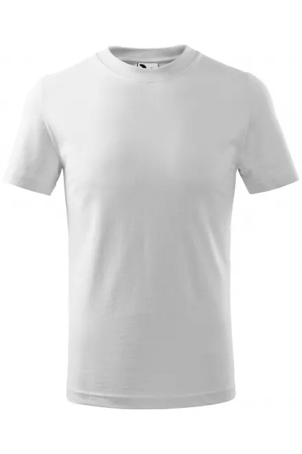 Eenvoudig kinder T-shirt - witte, 110 cm / 4jaar
