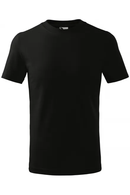 Eenvoudig kinder T-shirt - zwart, 110 cm / 4jaar