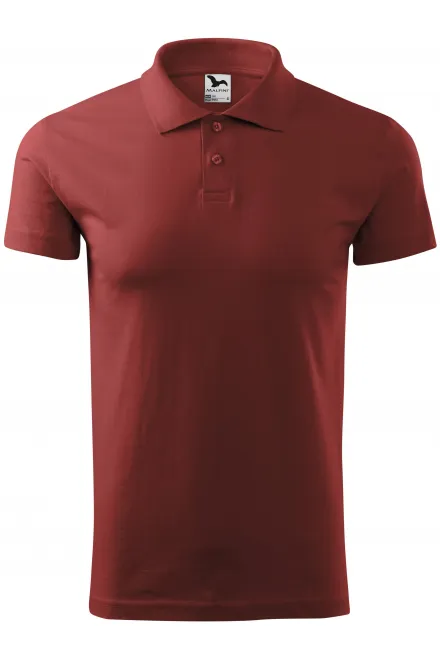 Eenvoudig poloshirt voor heren - bourgondische, S
