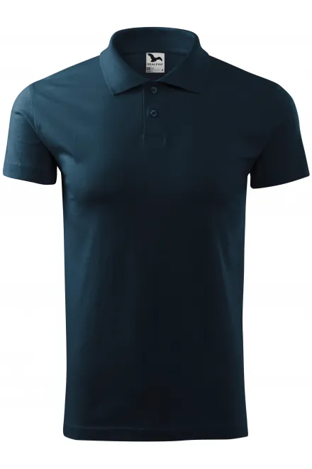 Eenvoudig poloshirt voor heren - donkerblauw, S