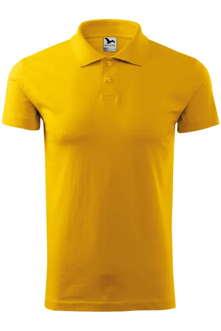 Eenvoudig poloshirt voor heren - geel, S