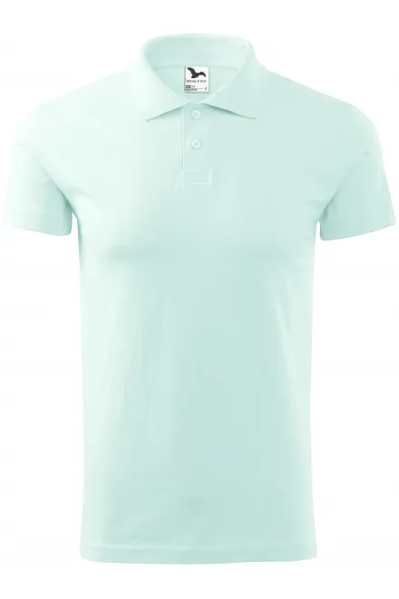 Eenvoudig poloshirt voor heren - ijsgroen, S