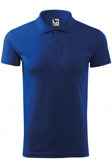 Eenvoudig poloshirt voor heren - koningsblauw, S