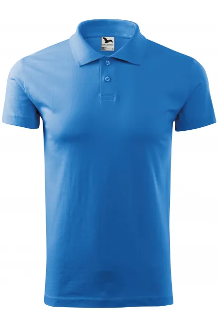Eenvoudig poloshirt voor heren - lichtblauw, S