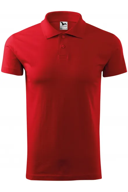 Eenvoudig poloshirt voor heren - rood, S