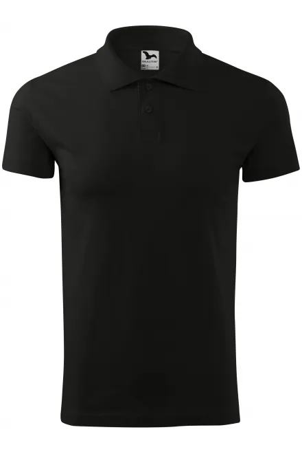 Eenvoudig poloshirt voor heren - zwart, S