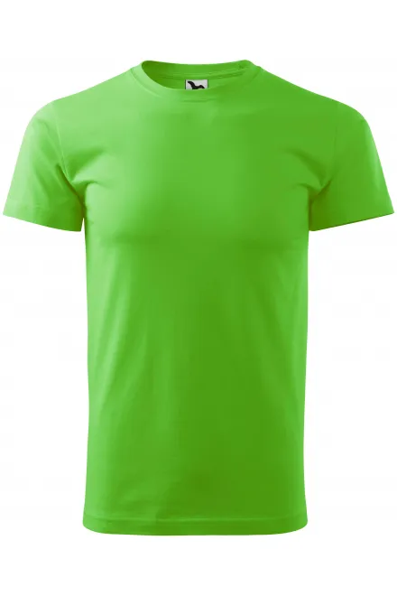 Eenvoudig T-shirt voor heren - appel groen, XS