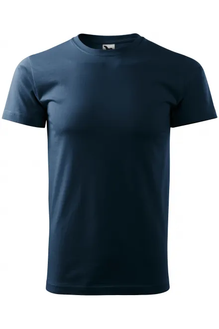 Eenvoudig T-shirt voor heren - donkerblauw, XS
