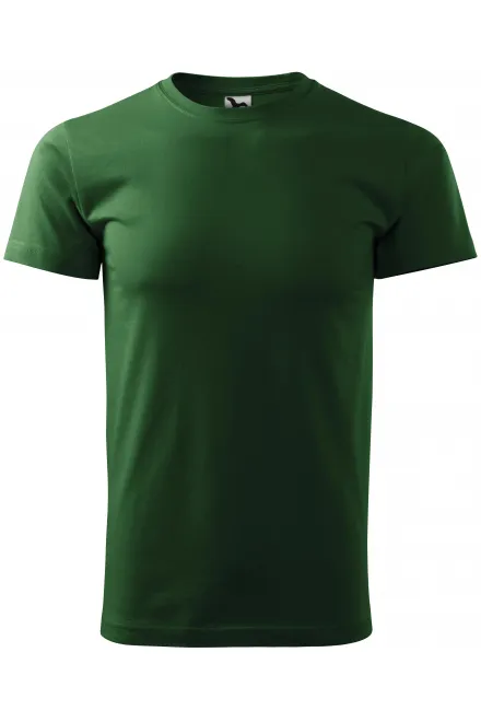 Eenvoudig T-shirt voor heren - fles groen, XS