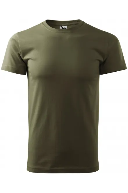 Eenvoudig T-shirt voor heren - military, XS