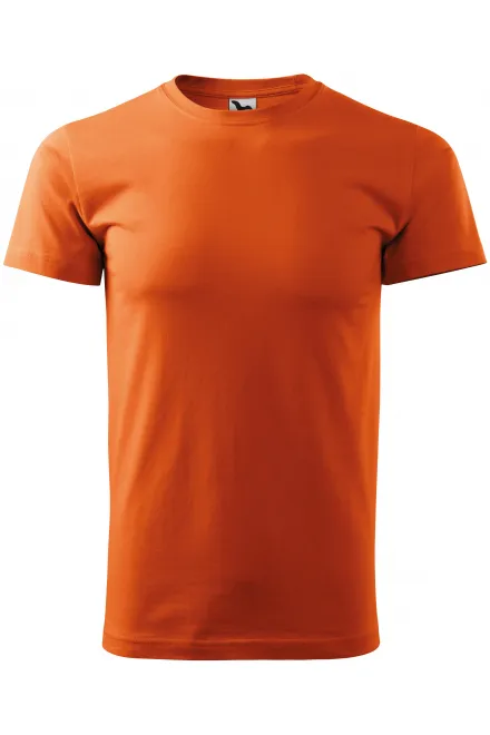 Eenvoudig T-shirt voor heren - oranje, XS