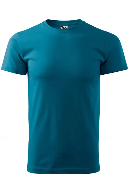 Eenvoudig T-shirt voor heren - petrol blue, XS