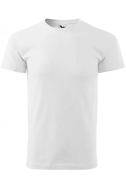 Eenvoudig T-shirt voor heren - witte, XS