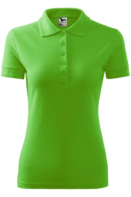 Elegant dames poloshirt - appel groen, XS