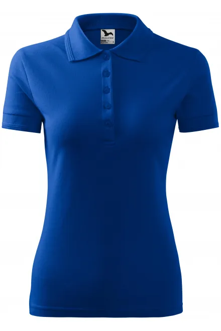 Elegant dames poloshirt - koningsblauw, XS